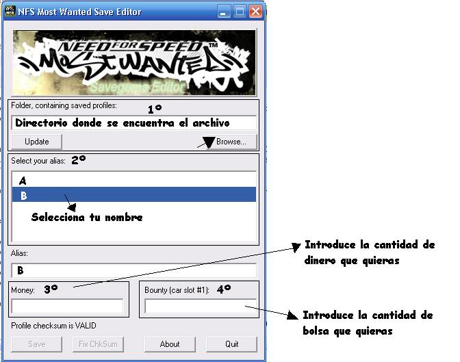 save editor money trainer need for speed most wanted nfsmw
